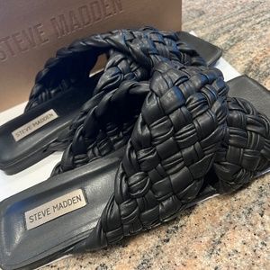 Steve Madden Marina Sandals in Black Size 11